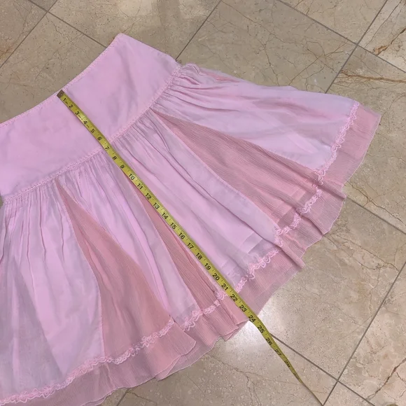 Delicate Pink Crepe Ballet Skirt Elie Tahari - Picture 2 of 9